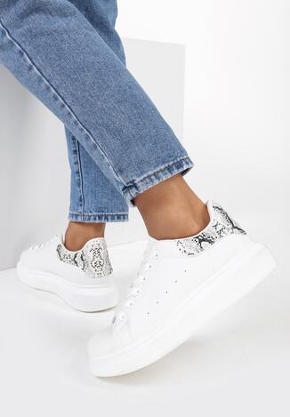 Biało-Wężowe Sneakersy  Welling