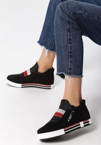 Czarne Sneakersy Merignac