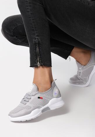 Szare Buty Sportowe Cergy