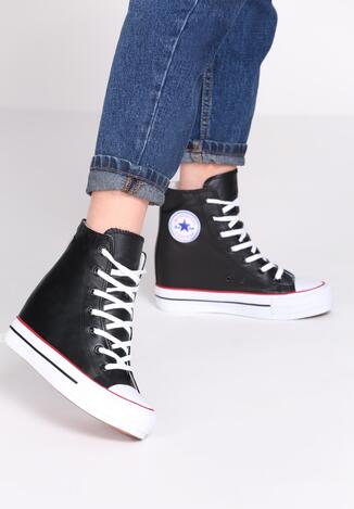 Czarne Sneakersy Yvonne