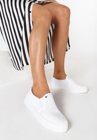 Białe Slip On Alba