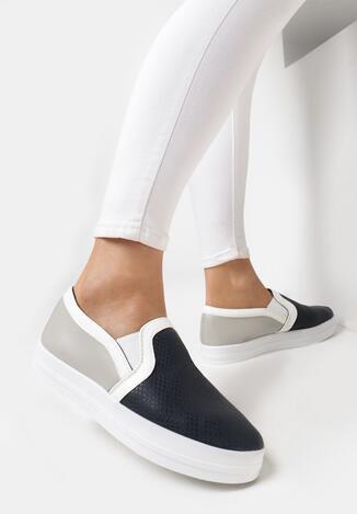 Granatowe Slip On Snake