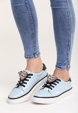 Jasnoniebieskie Buty Sportowe Daimond