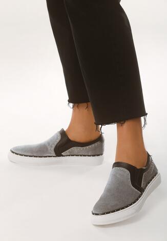 Szare Slip On Moss
