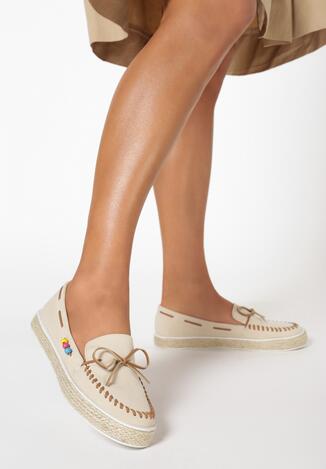Beżowe Espadryle Orona