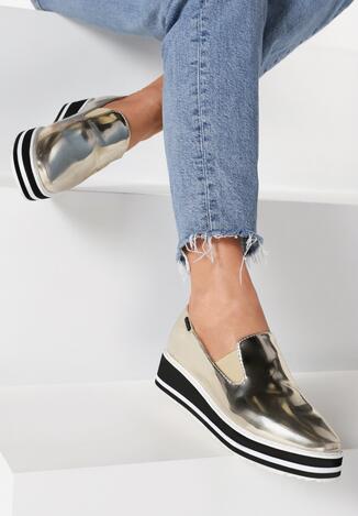Złote Slip On Kala