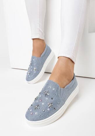 Niebieskie Slip On Instan