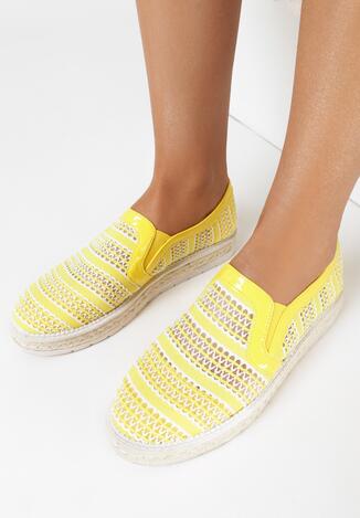 Żółte Espadryle Teardrops