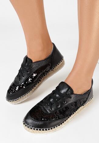Czarne Espadryle Jery