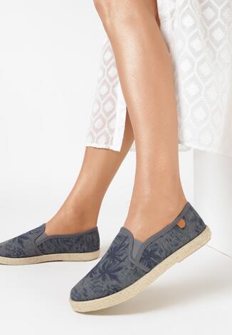 Czarne Espadryle Palm Beach