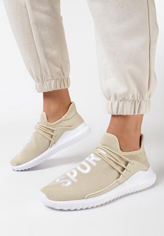 Beżowe Buty Sportowe Entien