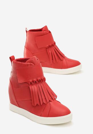 Czerwone Sneakersy Maritta