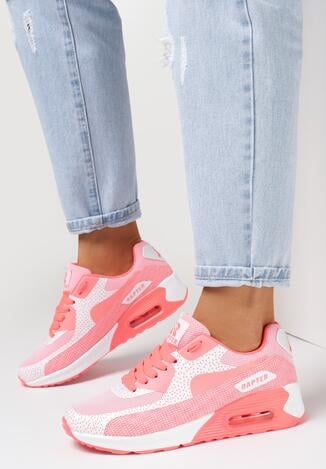 Białe Neonowe Buty Sportowe Candy