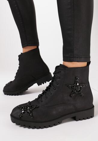 Czarne Botki Black Star