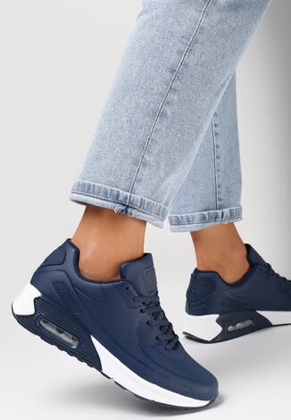 Granatowe Buty Sportowe Cold Nights