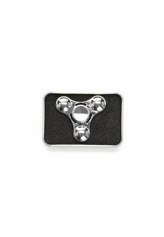 Srebrny Fidget Spinner F.U.N