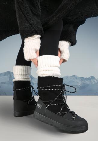 Czarne Śniegowce Moonlight Dance