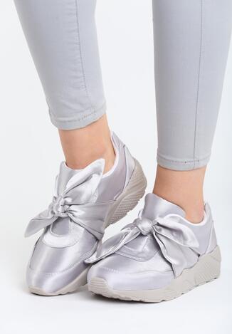 Szare Buty Sportowe Tongue Twister