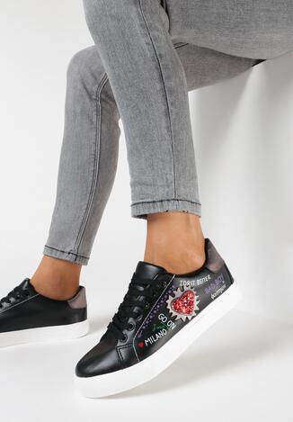 Czarne Buty Sportowe Go On