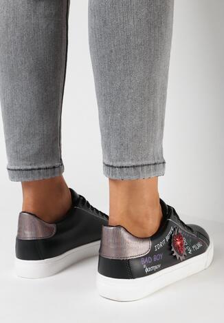Czarne Buty Sportowe Go On