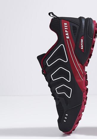 Czarno-Czerwone Buty Sportowe New Beginnings