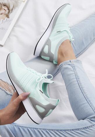 Miętowe Buty Sportowe Lush Life