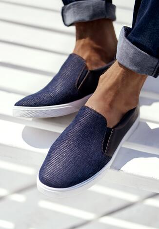 Granatowe Slip On Lust
