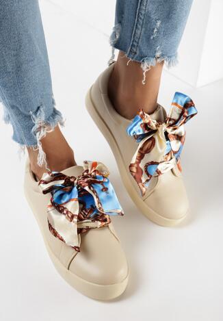 Beżowe Buty Sportowe Save Me