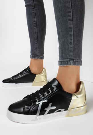 Czarno-Złote Buty Sportowe Girls Go Bad