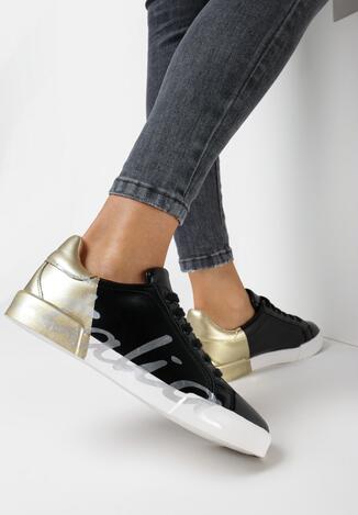 Czarno-Złote Buty Sportowe Girls Go Bad