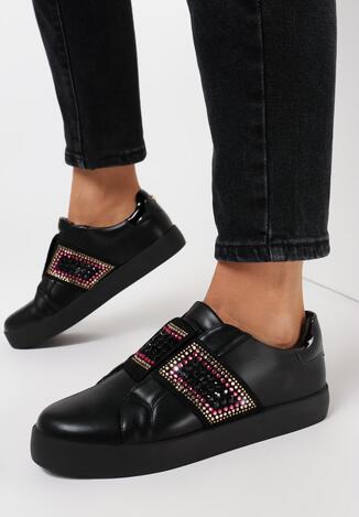 Czarne Buty Sportowe Call My Name