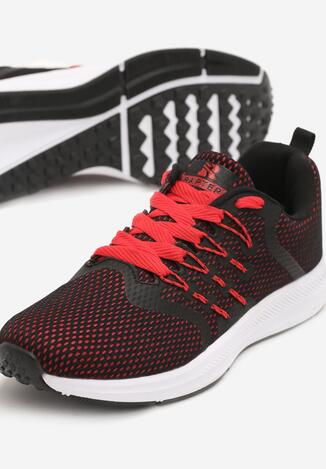 Czarno-Czerwone Buty Sportowe Between Us