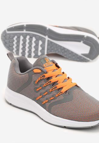 Szaro-Pomarańczowe Buty Sportowe Between Us