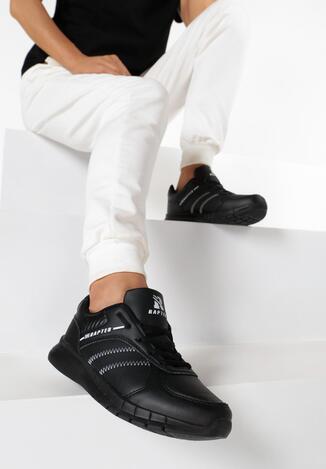 Czarne Buty Sportowe Look Lovely