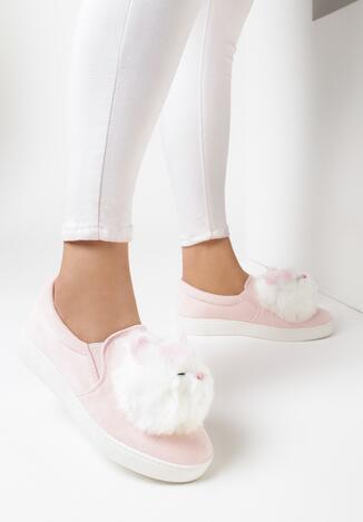 Różowe Slip On Woven Comforts