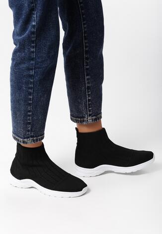 Czarne Sneakersy Pay Attention