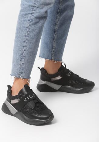 Czarne Sneakersy Unflinchingly