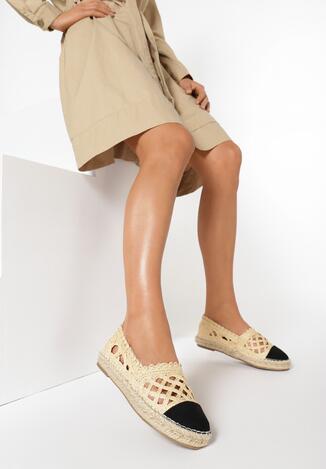 Ciemnobeżowe Espadryle Step Dance