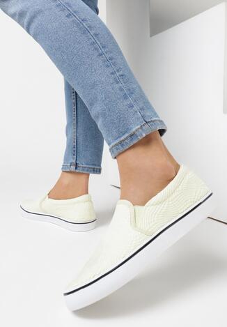 Żółte Slip On Mime