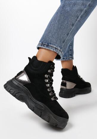 Czarne Sneakersy Alternatywka