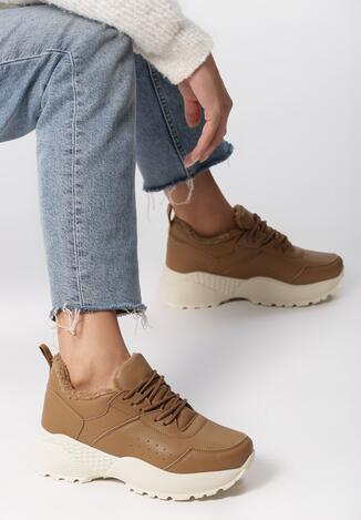 Beżowe Sneakersy Caieiras
