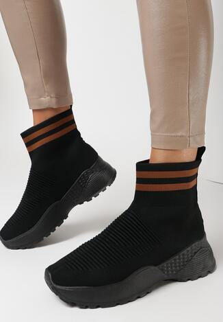 Czarno-Brązowe Sneakersy Breves