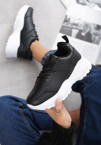 Czarno-Białe Sneakersy Caieiras