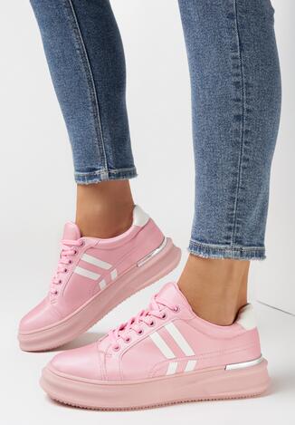 Różowe Sneakersy Aluvere