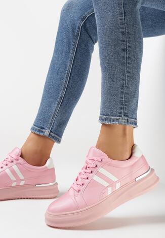Różowe Sneakersy Aluvere