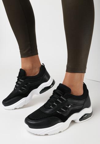 Czarne Sneakersy Natural Glisten