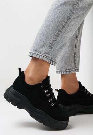 Czarne Sneakersy Merellien