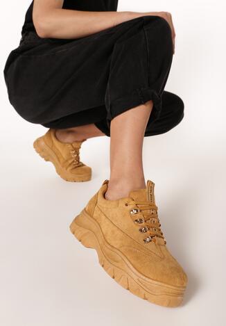 Camelowe Sneakersy Merellien