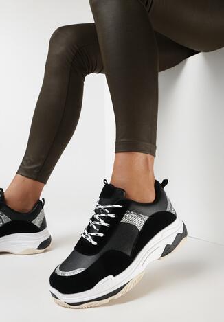 Czarne Sneakersy Eirerial