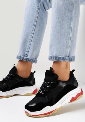 Czarne Sneakersy Oledanea